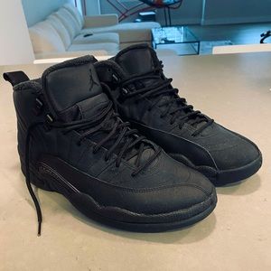 Jordan 12 Retro Winterized Triple Black 2018 Size 8